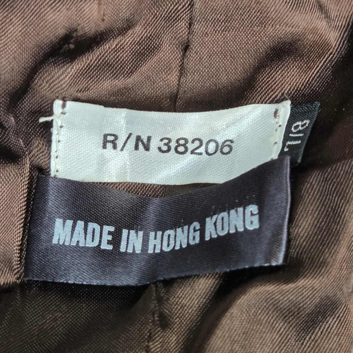 Vintage Brown Suede Leather Blazer Jacket Womens 7/8 Hong Kong Unbranded Coat