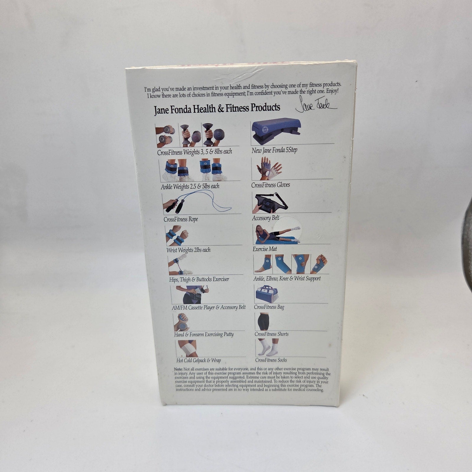 Jane Fonda CrossFitness Hand & Wrist Weights InfoVideo Sealed VHS