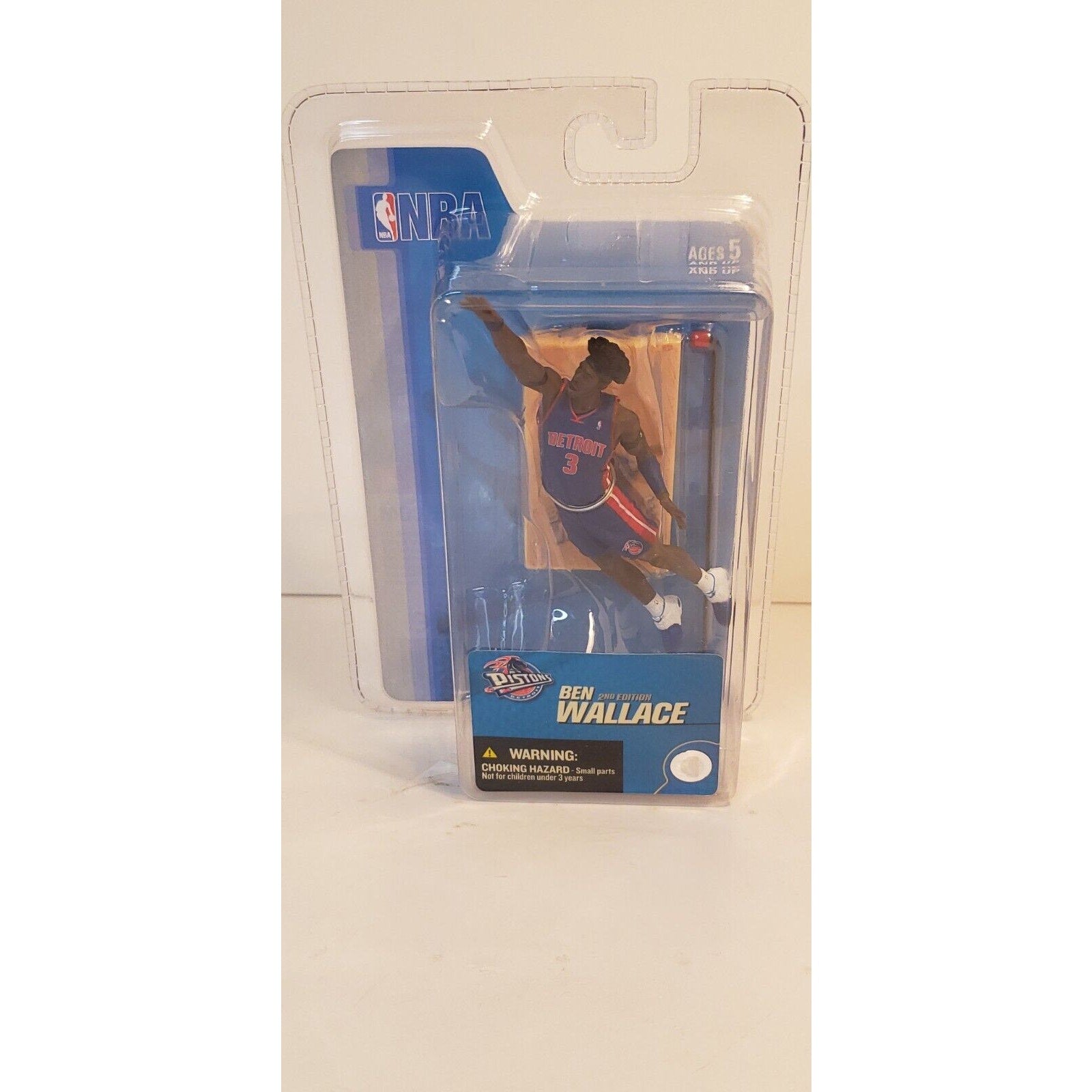 Ben Wallace 2005 Detroit Pistons 3" NBA 2nd Edition McFarlane Action Figure NIP