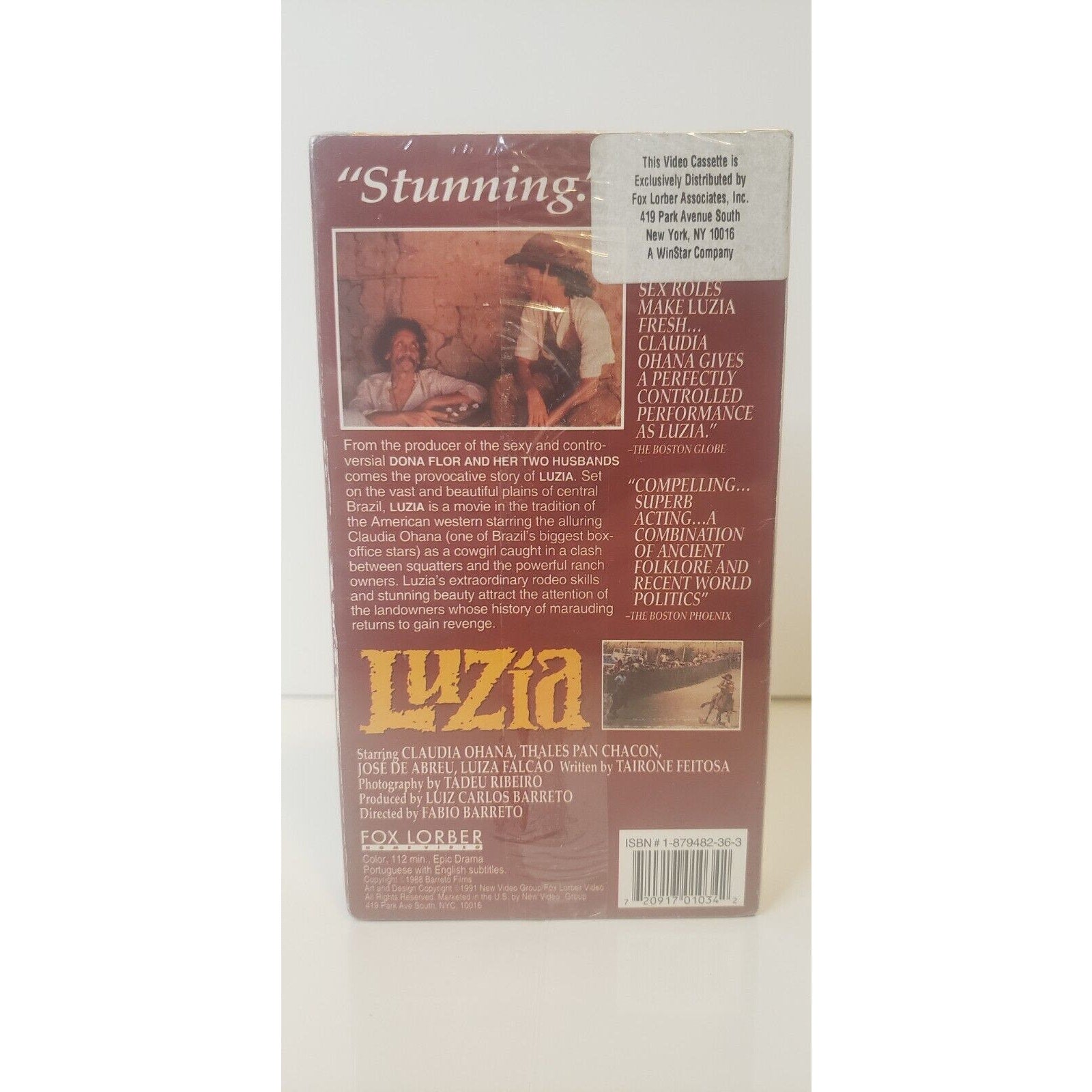 Luzia VHS New Sealed 1995 Portuguese w/English Subtitles