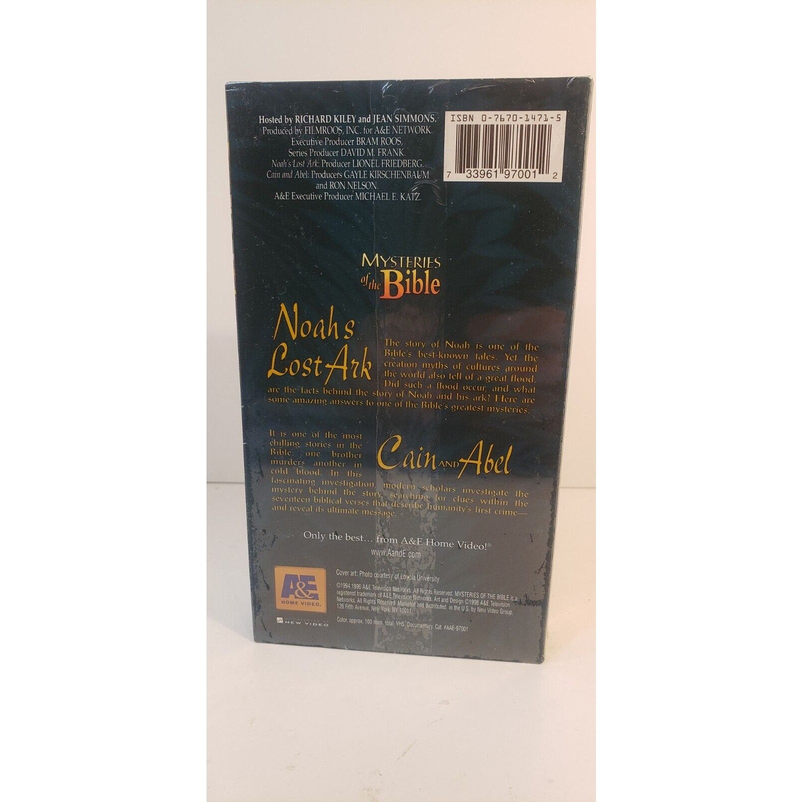 Mysteries Of The Bible Noah's Lost Ark Cain & Able VHS New Sealed