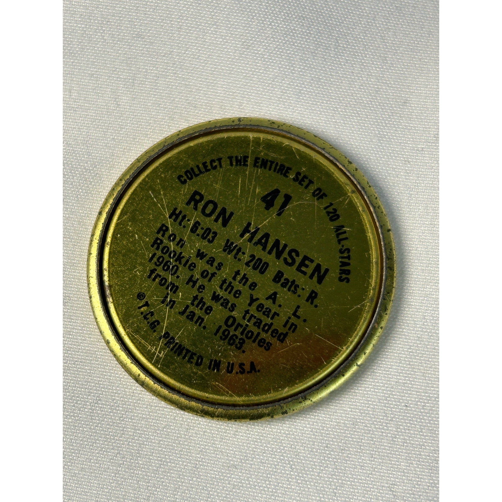 1964 Topps Ron Hansen Baseball Coin Lot Chicago White Sox Vintage MLB