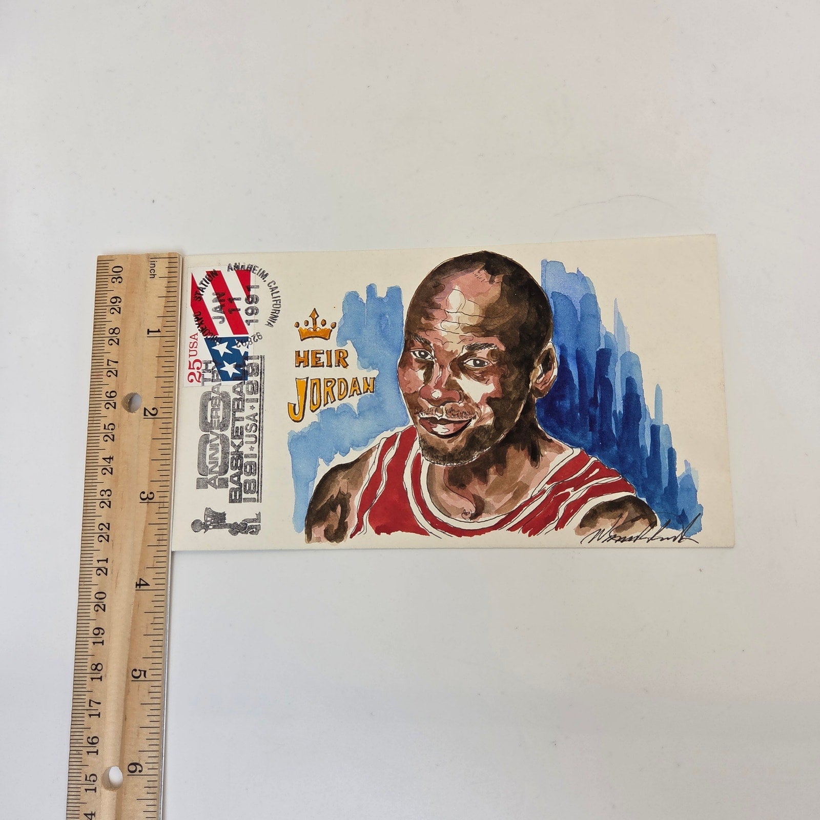Michael Jordan Heir Jordan 1991 Wild Horse Cachet #53/150 Envelope Art Cover