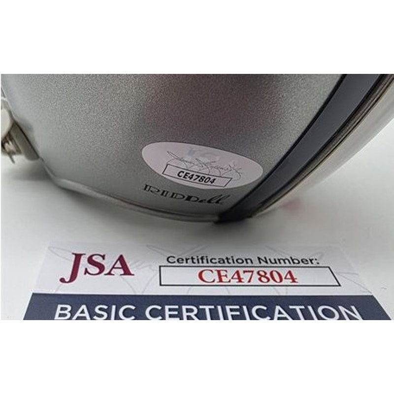 Dallas Cowboys Mini Helmet Roger Staubach Autographed w/ HOF 85 JSA COA