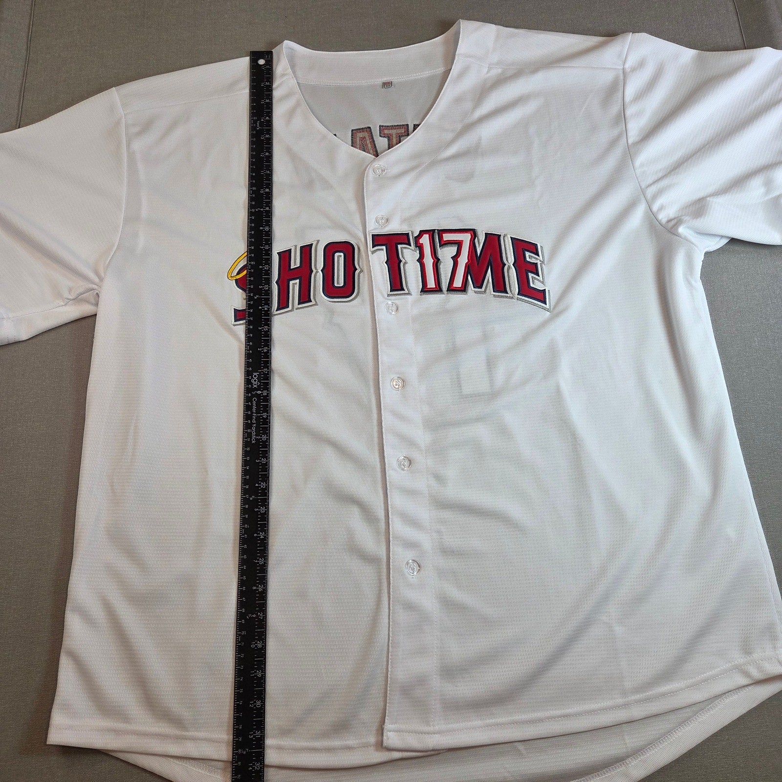 Shohei Ohtani XXXL Custom Fan Jersey Sho Time 17 White Baseball Shirt