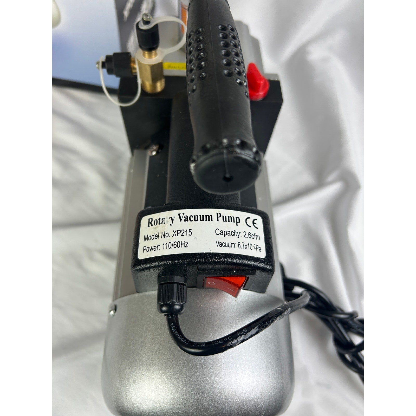 Pitstop XP215 Vacuum Pump Rotary Vane HVAC 110V w Box Oil Manual