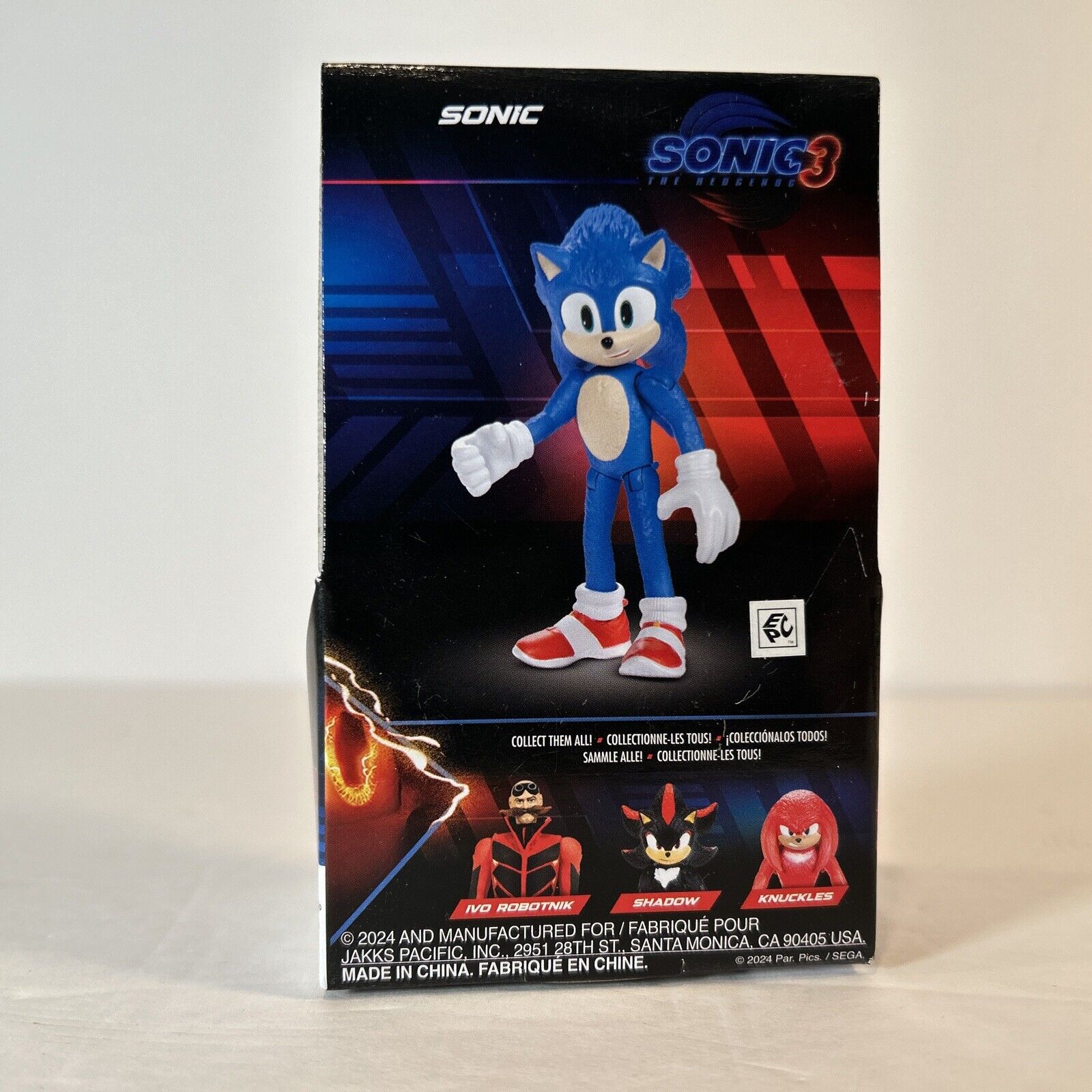 Sonic the Hedgehog 3 Action Figure Lot – Sonic, Tails, Shadow + Mini Sonic JAKKS