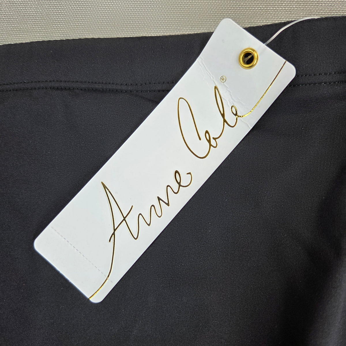 Anne Cole Womens M High Waist Tummy Control Swim Bottom Black MYMB36401 NWT