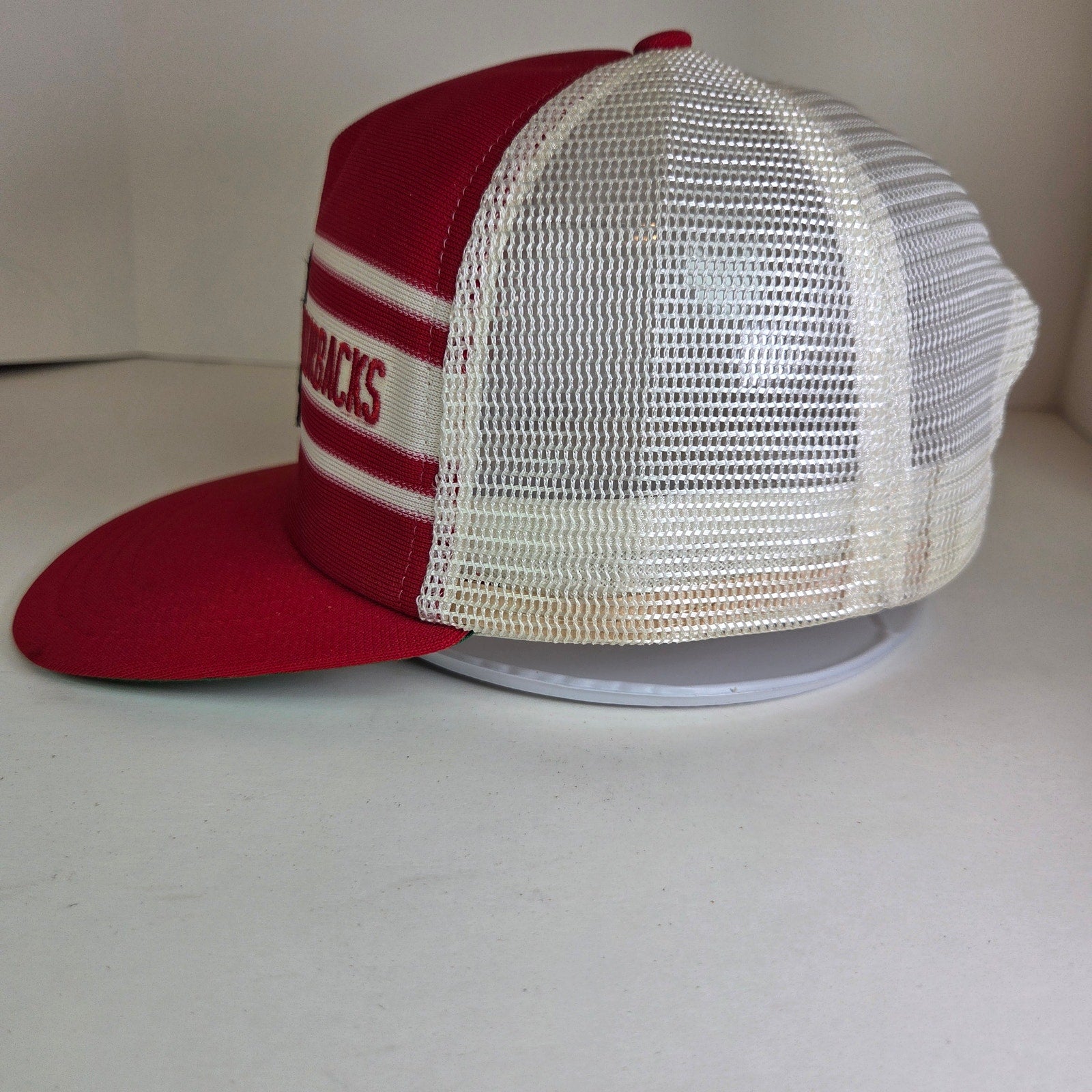 Vintage Arkansas Razorbacks Trucker Hat Mesh Snapback Made USA 70s 80s