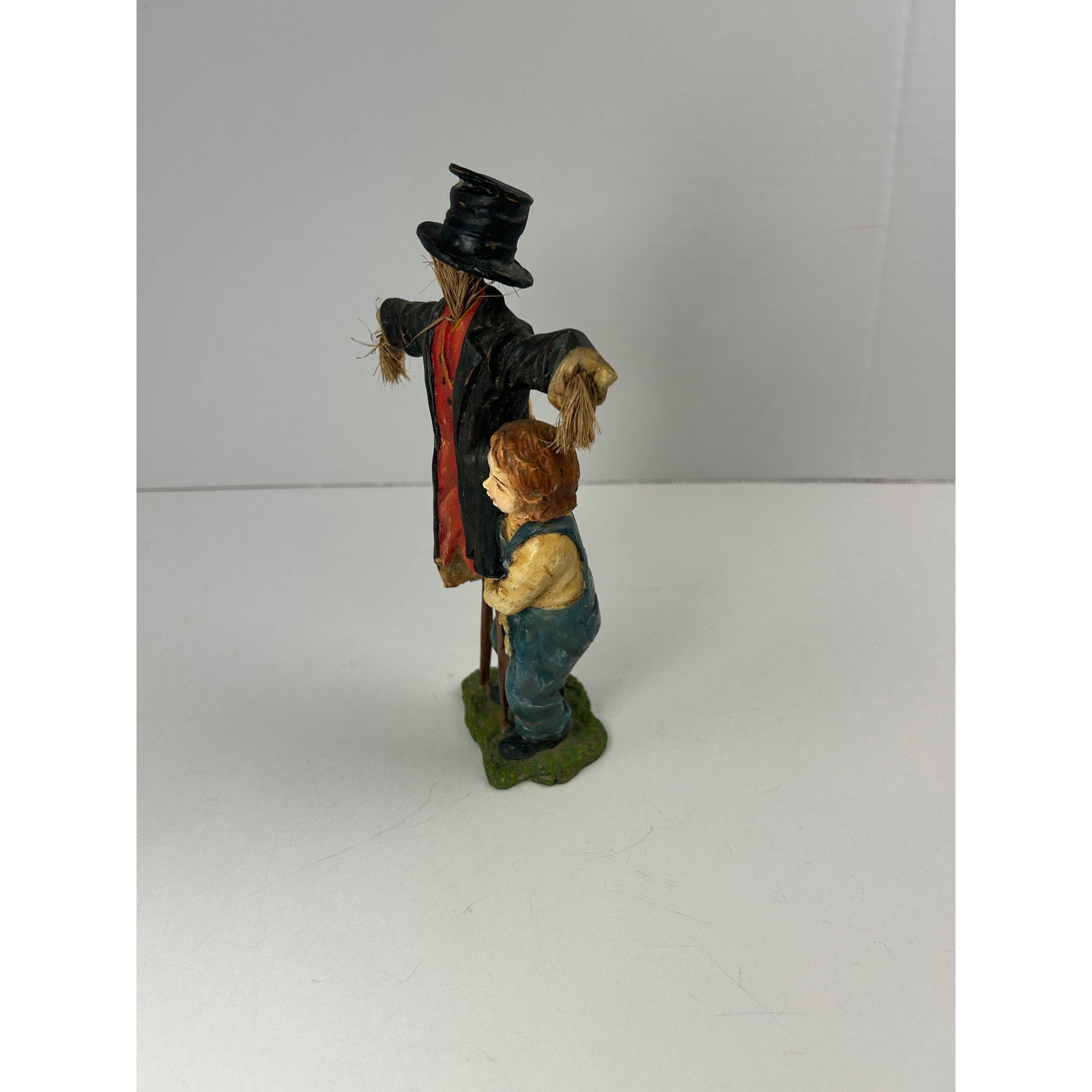 Bethany Lowe Halloween “Girl with Scarecrow” Resin Figure, Retired