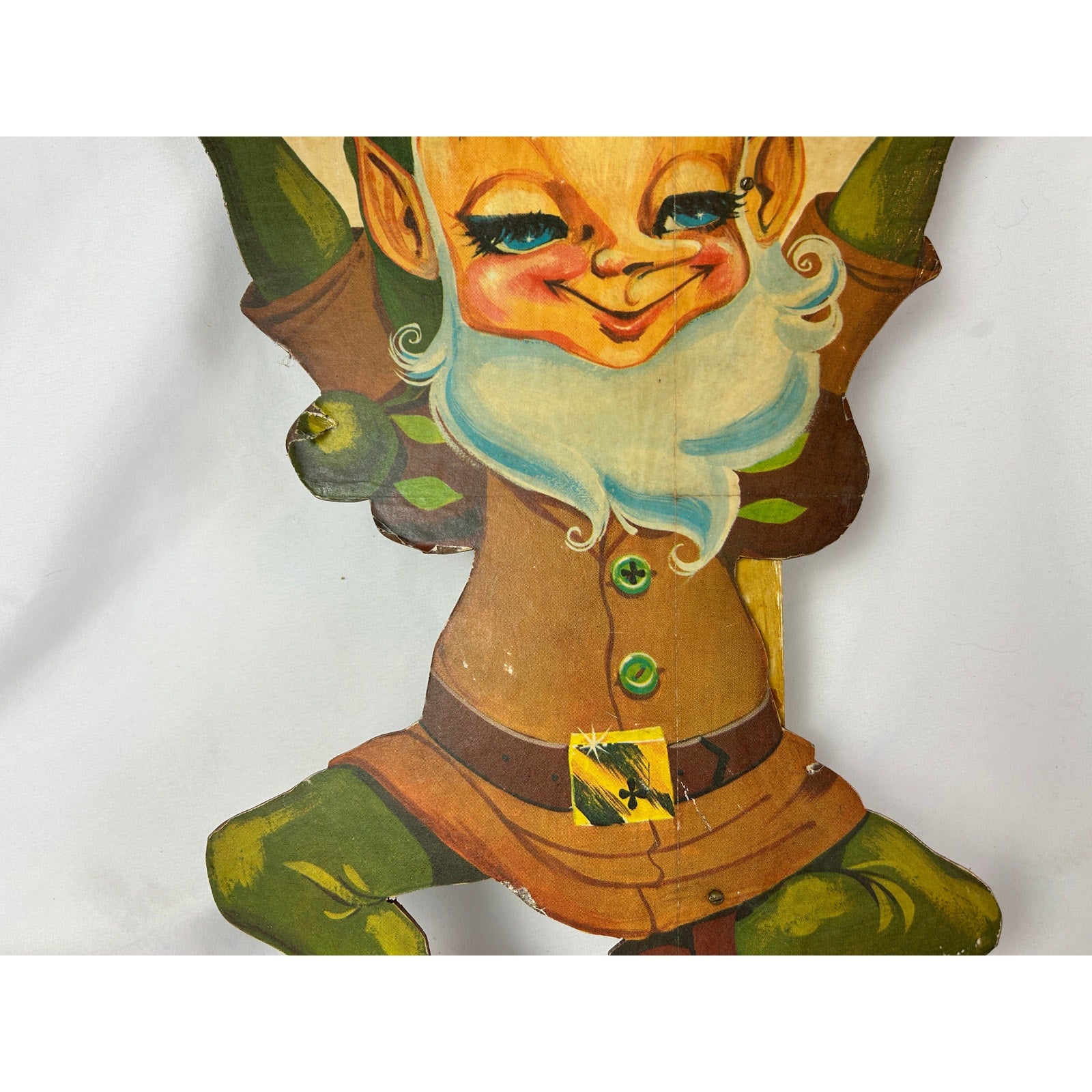 Mid Century Christmas Elf Yard Art Set 4 U Bild Wood Decorations