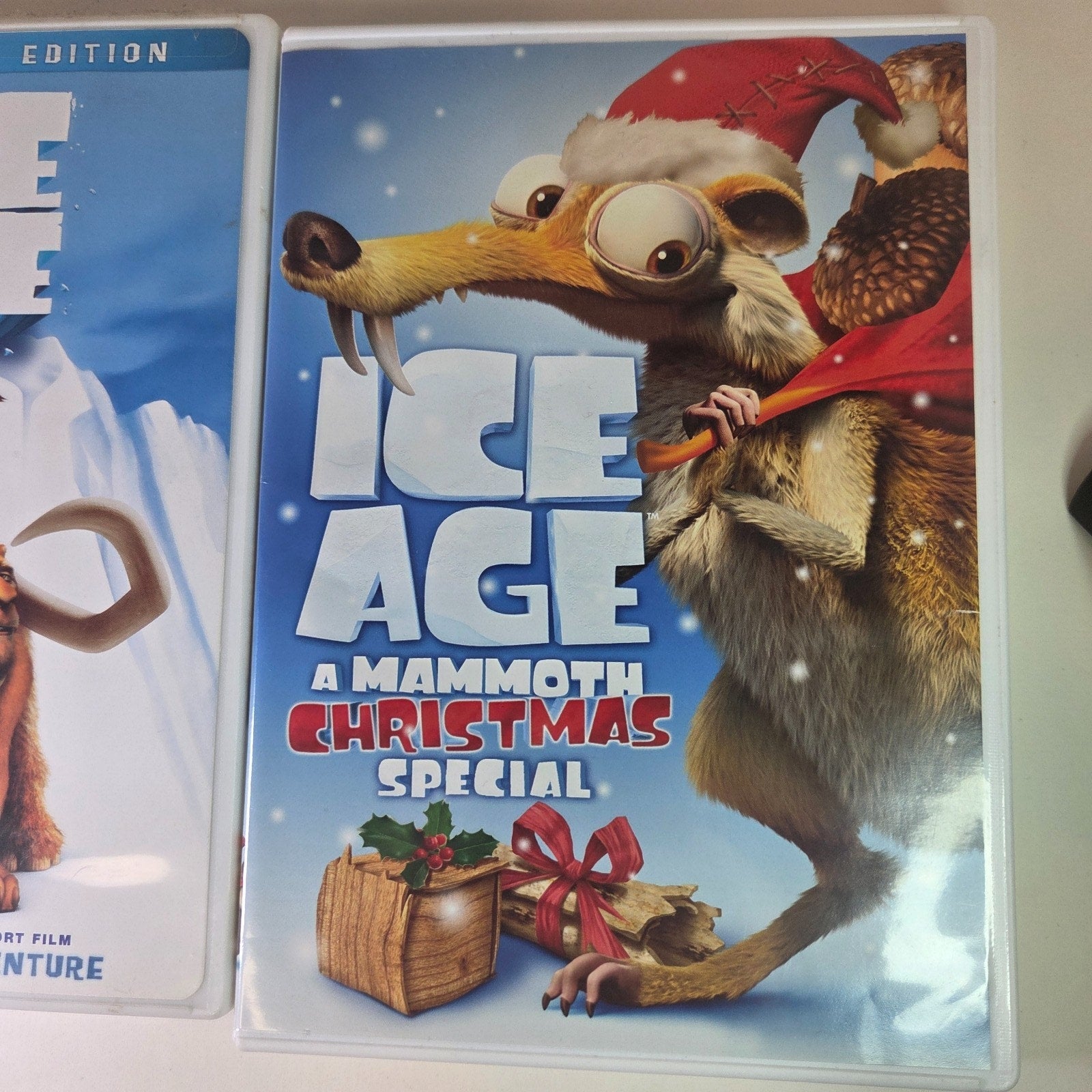 Ice Age & Ice Age a Mammoth Christmas Special DVDs - Lot of 2