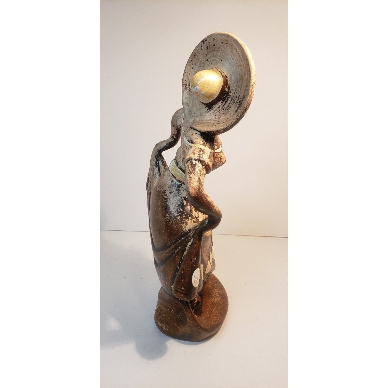 Vintage 1950s Treasure Craft Dancing Senorita Figurine 11.5" Ceramic Art