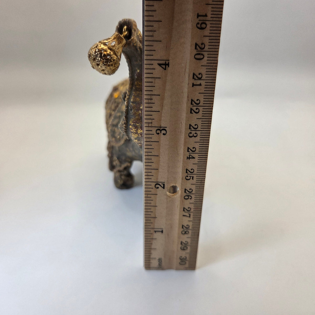 Silvestri Handcrafted Elephant Ornament Resin Jeweled Gold Tassel Decor