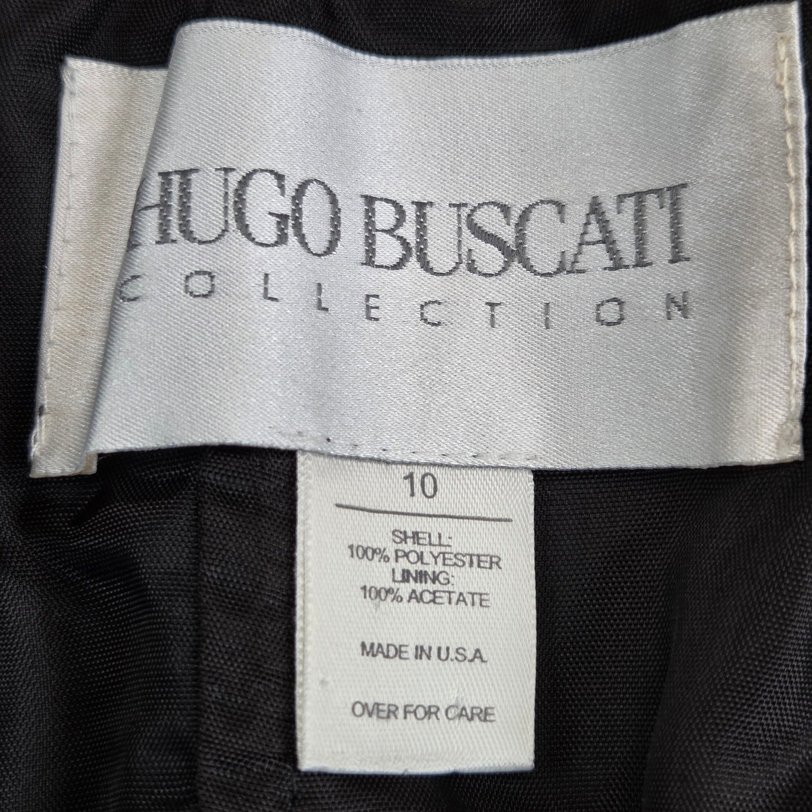 Hugo Buscati Collection Strapless Sheath Little Black Dress USA Womens 10