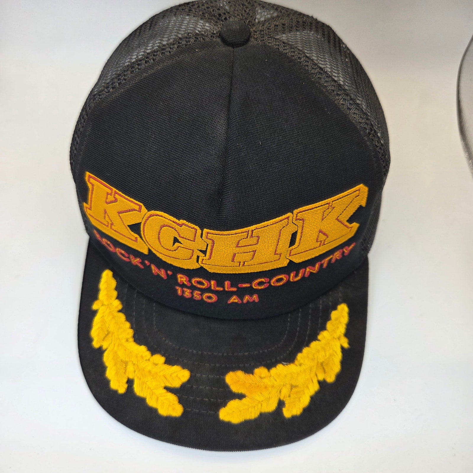 Vintage KCHK 1350 AM Rock N Roll Country USA Mesh Trucker Snapback Hat