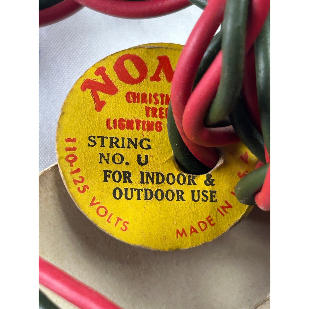 Vintage 1950s NOMA Lites 3005-SF 7 Light Christmas Set Original Box C7