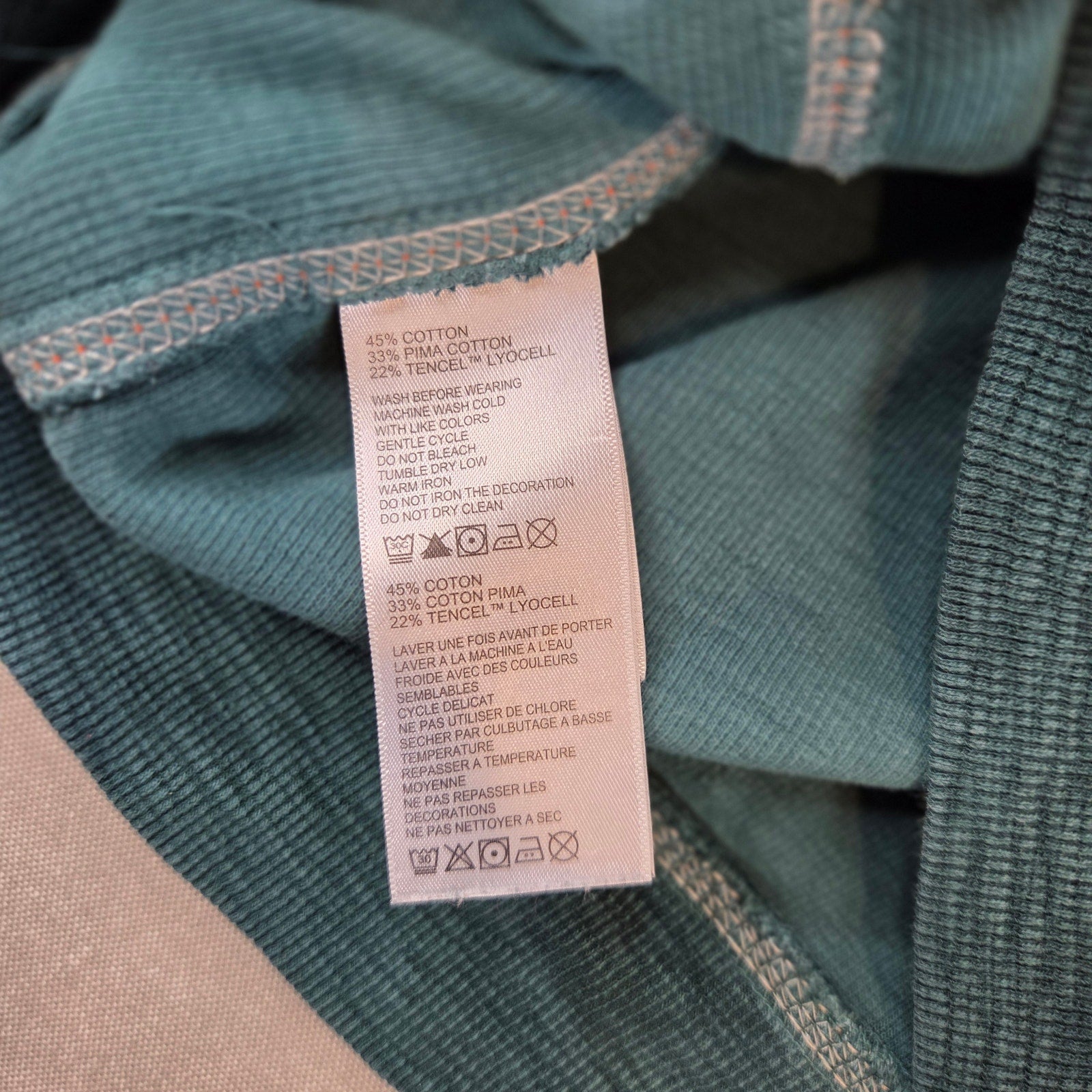 Tommy Bahama XL 1/4 Zip Pullover Sweater Blue Dolphin Logo Cotton Blend