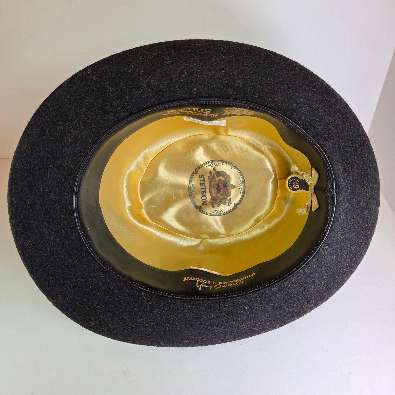 Vintage Stetson Royal De Luxe Pork Pie Hat Maurice Rothschild 6 7/8 Minneapolis