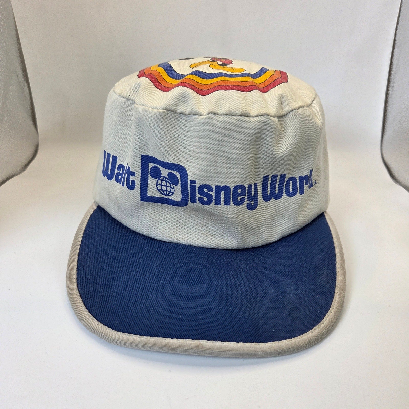 Walt Disney World 1980s Vintage Mickey Mouse Rainbow Hat USA Made