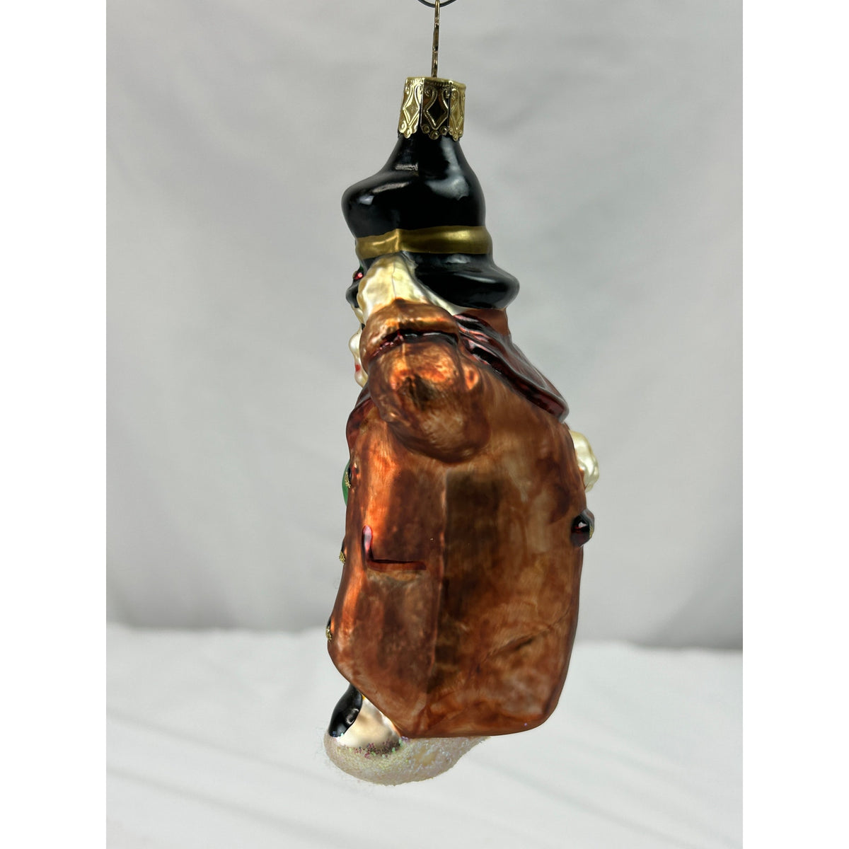 Inge-Glas Friendly Solicitor Dickens Christmas Carol Glass Ornament Germany 5"