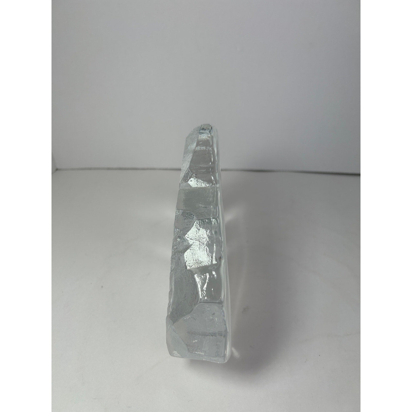 Mats Jonasson Maleras Sweden Crystal Polar Bear and Cub Heavy Glass Sculpture