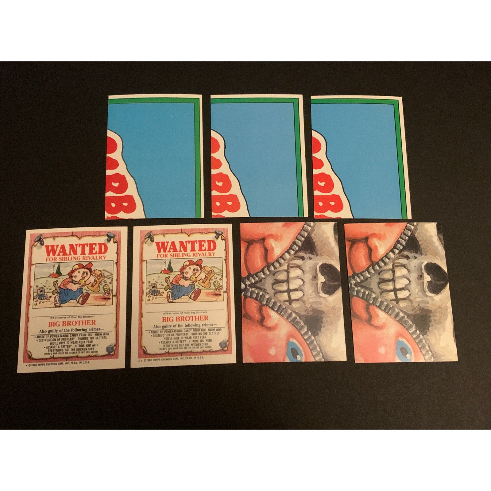 1986 Topps Garbage Pail Kids Series 4 Complete Set w/ Reese Pieces Crystal Gale