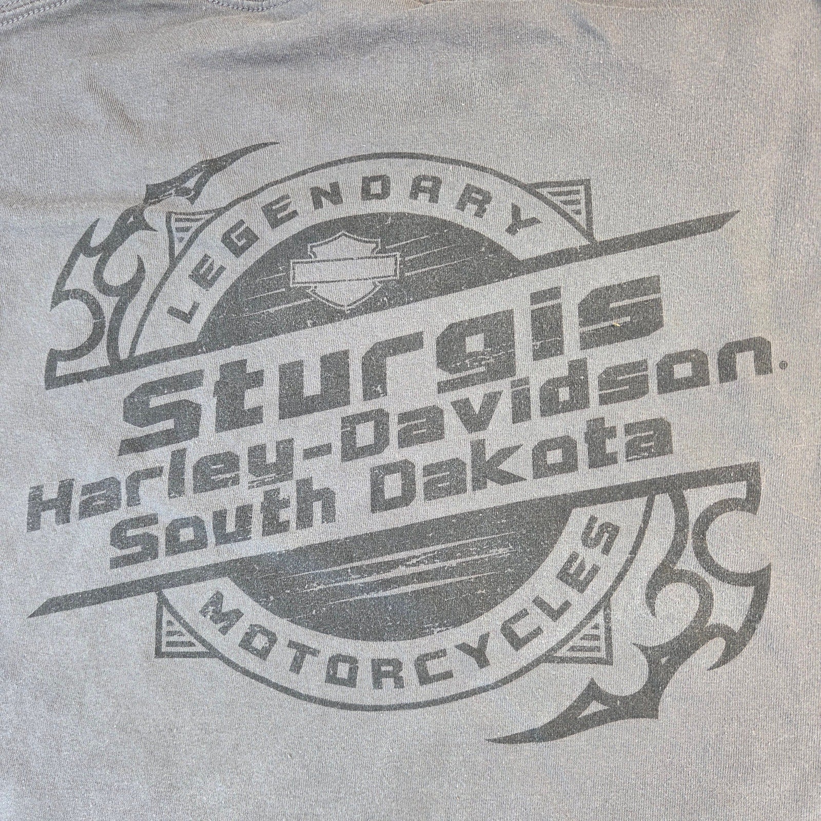Harley Davidson Sturgis South Dakota 2020 Graphic T Shirt Mens 3XL Gray