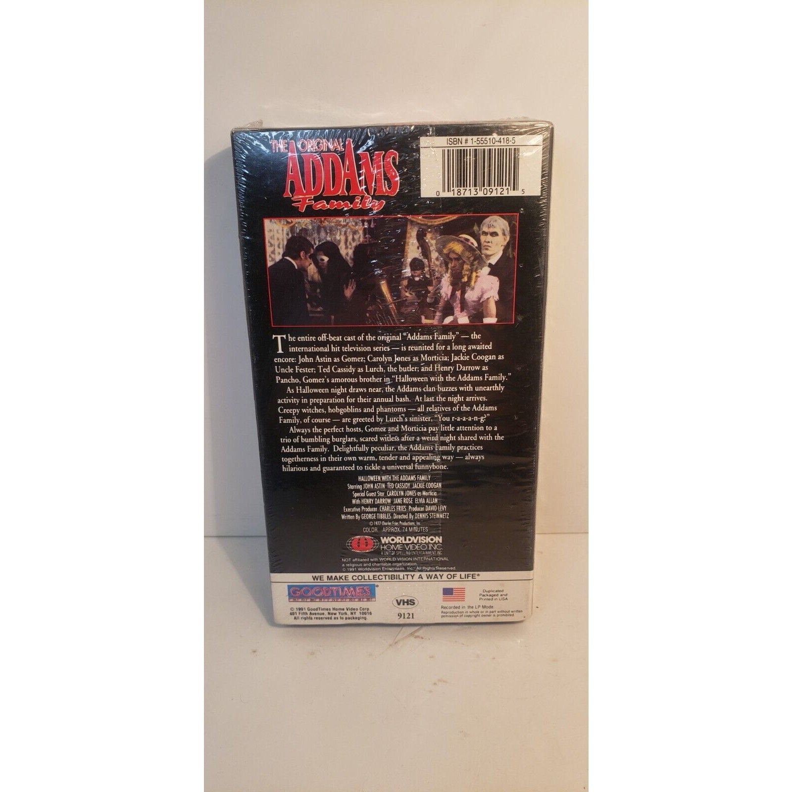 The Original Addams Family VHS 1977 Brand New Sealed - John Astin Ted Cassidy