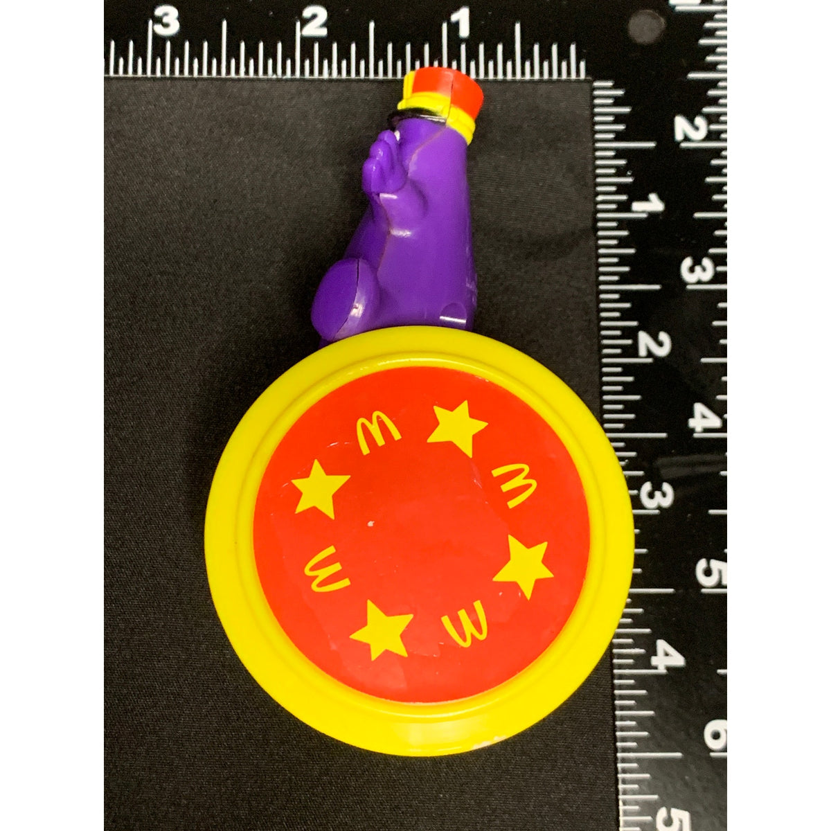 1995 McDonald's Grimace Under the Big Top Circus Drum Happy Meal Toy Vintage