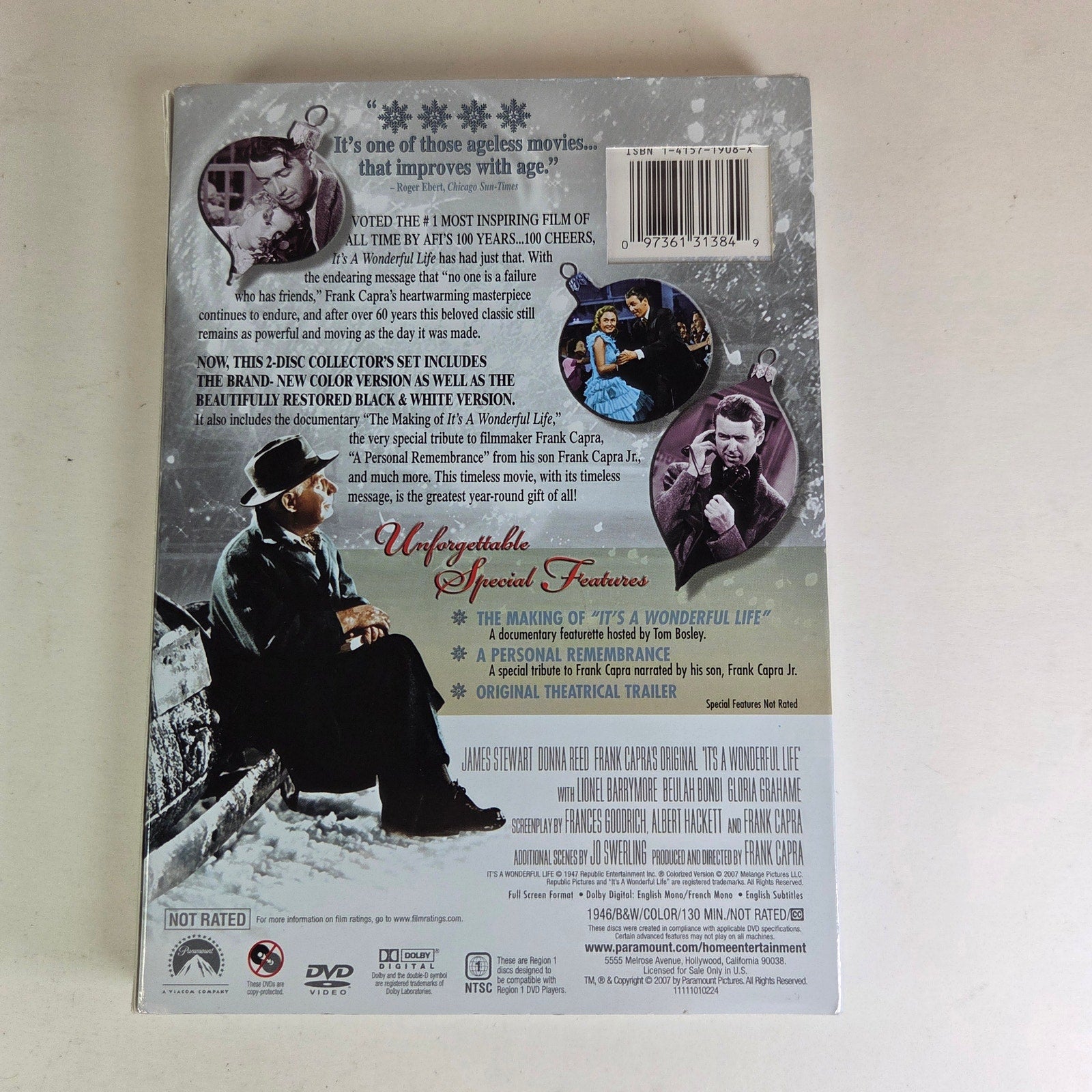 It's a Wonderful Life 2‑Disc Collector’s Set (Color + B&W) – New, Sealed