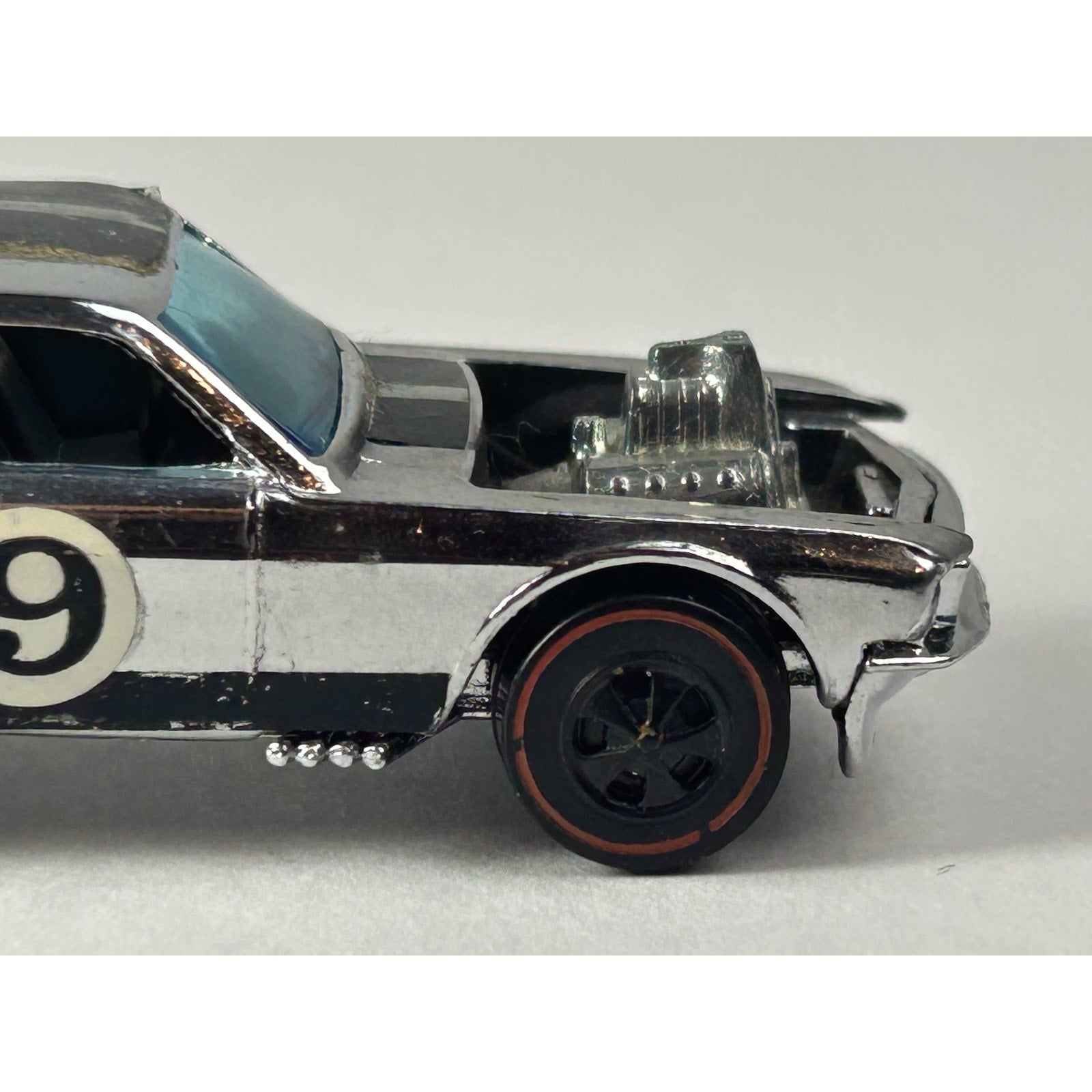Vintage Hot Wheels Mustang Boss Hoss Redline Diecast Car 1969 Hong Kong