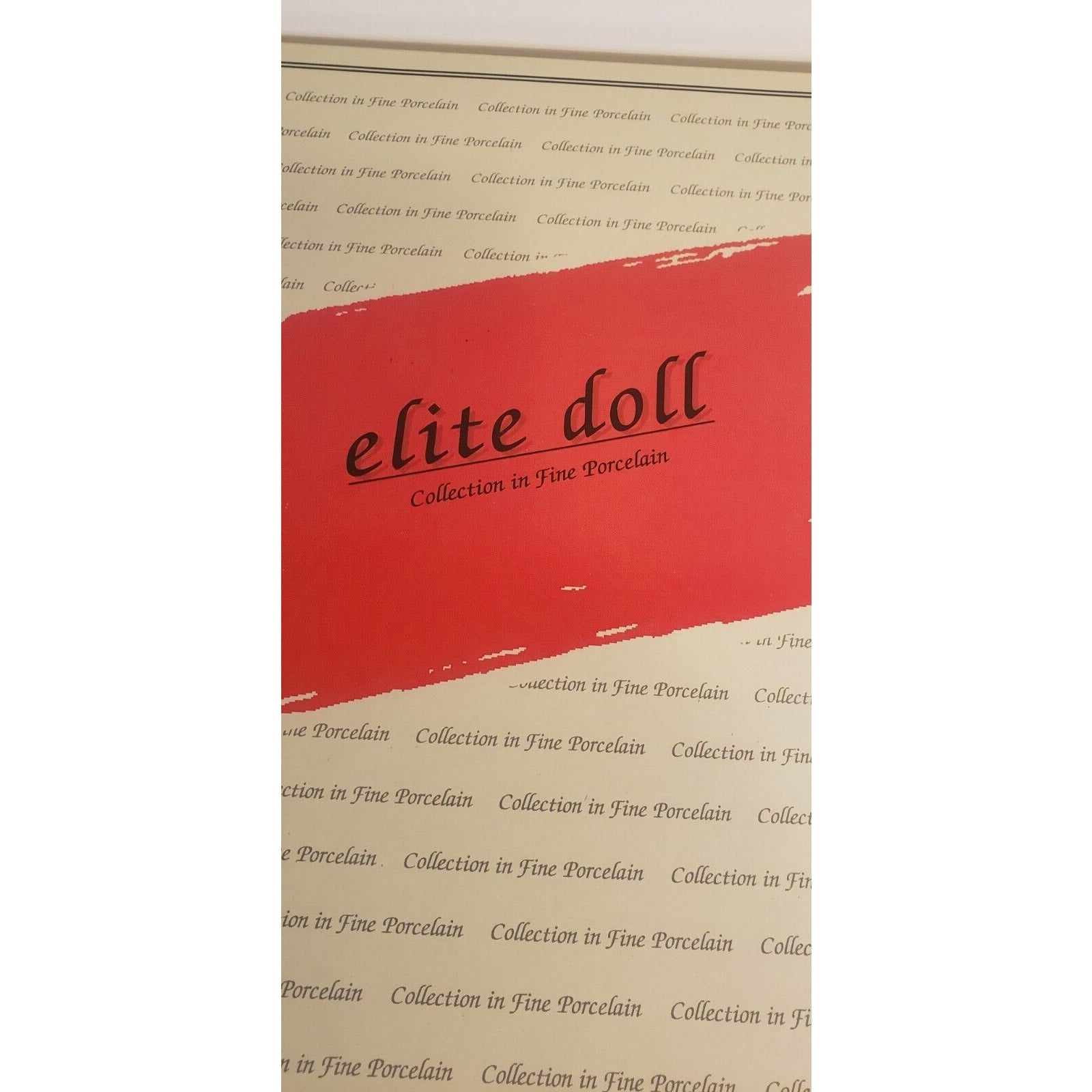 Elite Doll Collection Porcelain School Girl Doll 24" Renee Sturgeon 212/2000