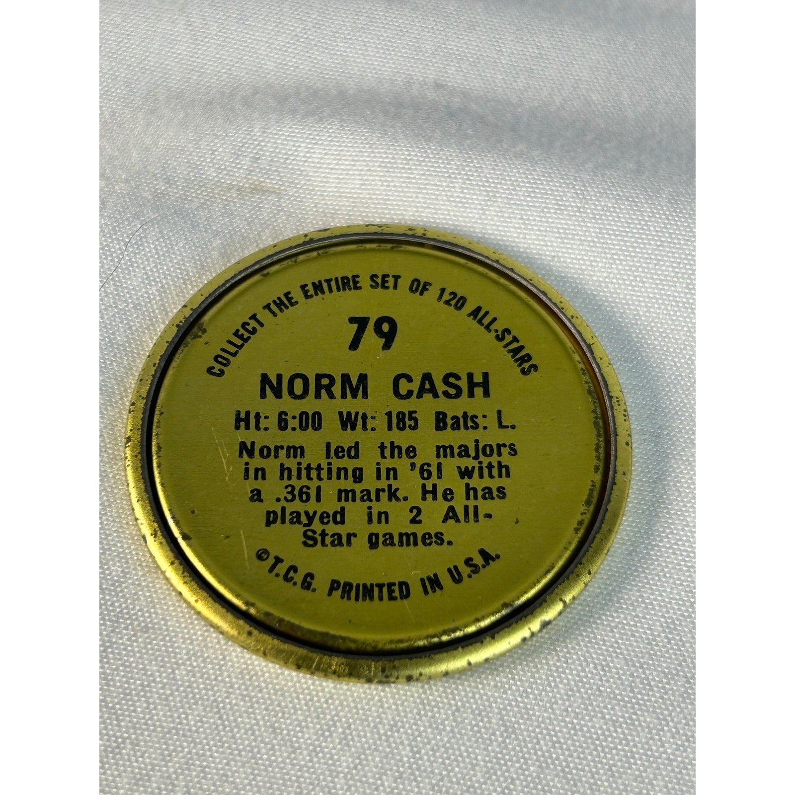 1964 Topps Baseball Coins Detroit Tigers Norm Cash Hank Aguirre Lot