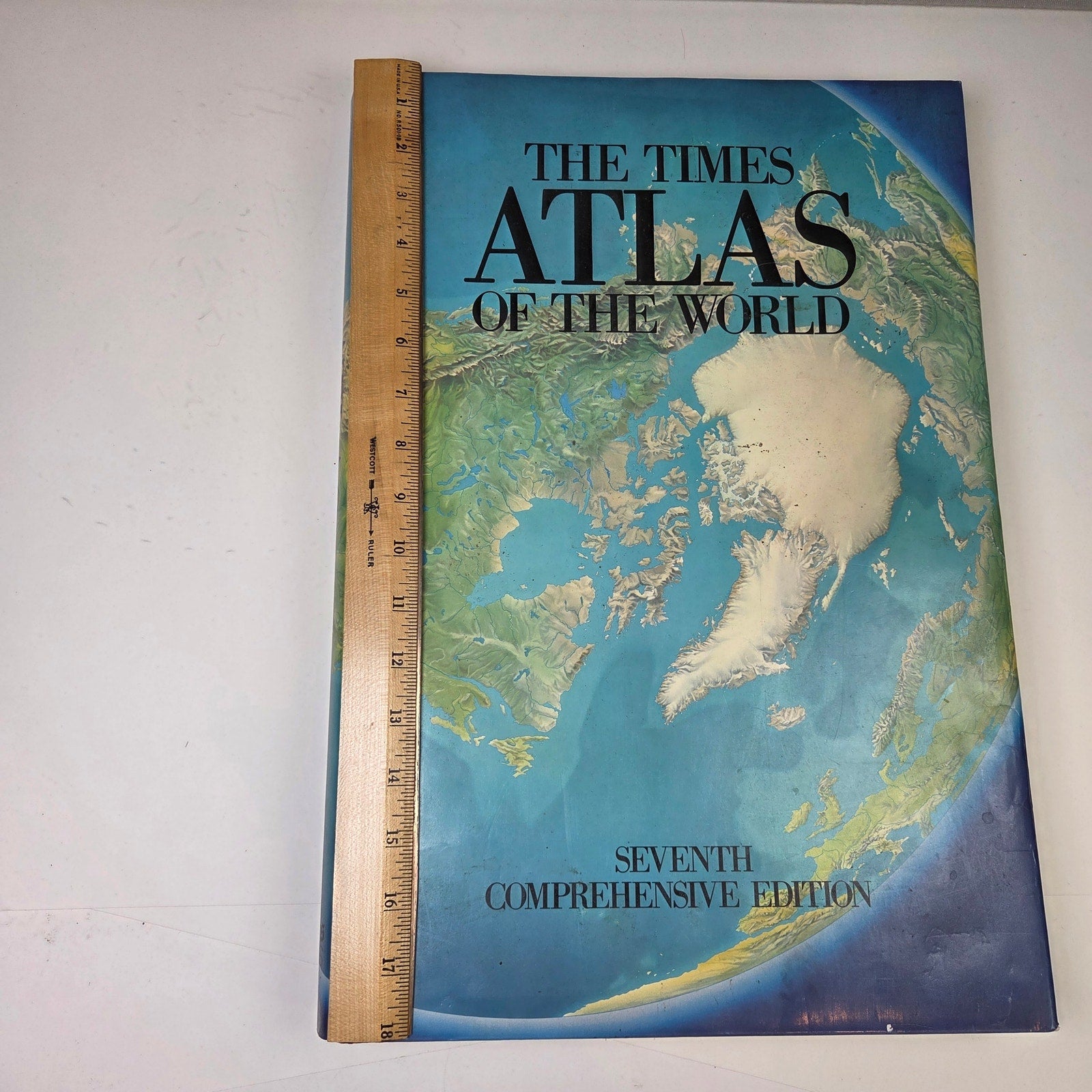 The Times Atlas Of The World 7th Comprehensive Edition Hardcover 1985 Map