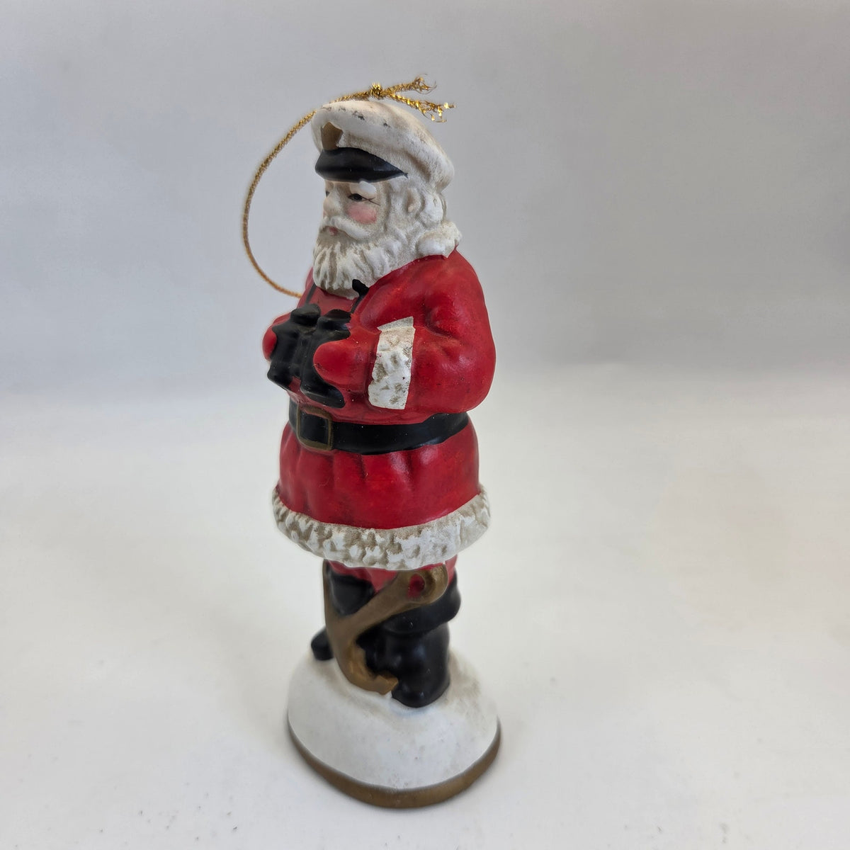 1991 Alsan Sea Santa #2211 Ornament Binoculars Korea 5" w/ Box Paperwork