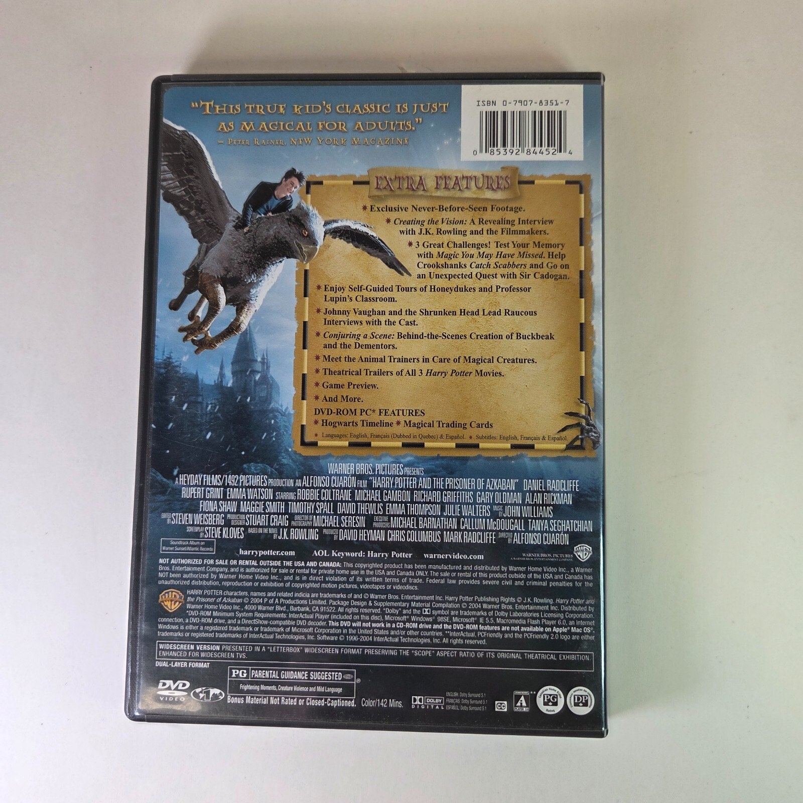 Harry Potter and the Prisoner of Azkaban (DVD, 2004, 2-Disc Set, Widescreen)