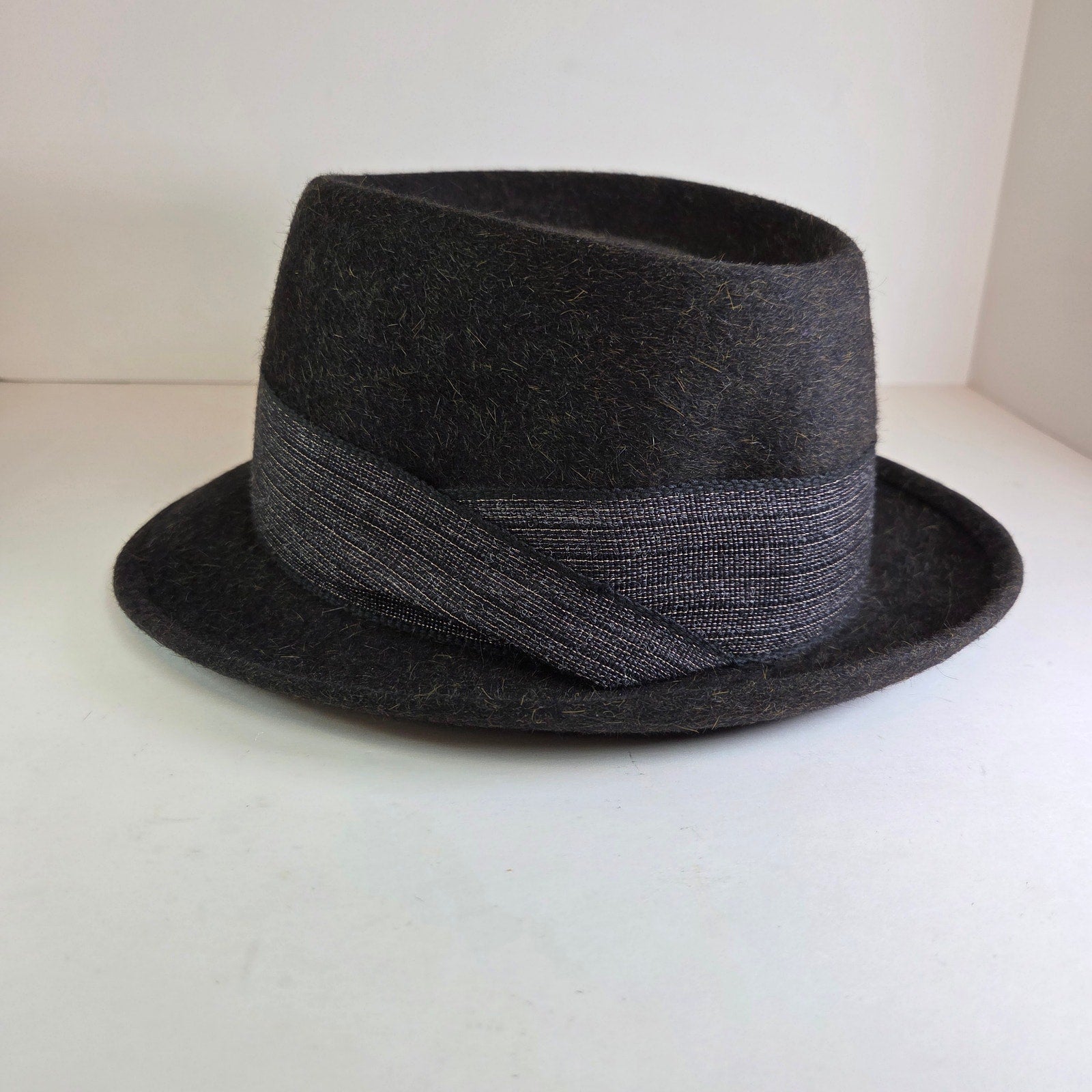 Vintage Stetson Royal De Luxe Pork Pie Hat Maurice Rothschild 6 7/8 Minneapolis
